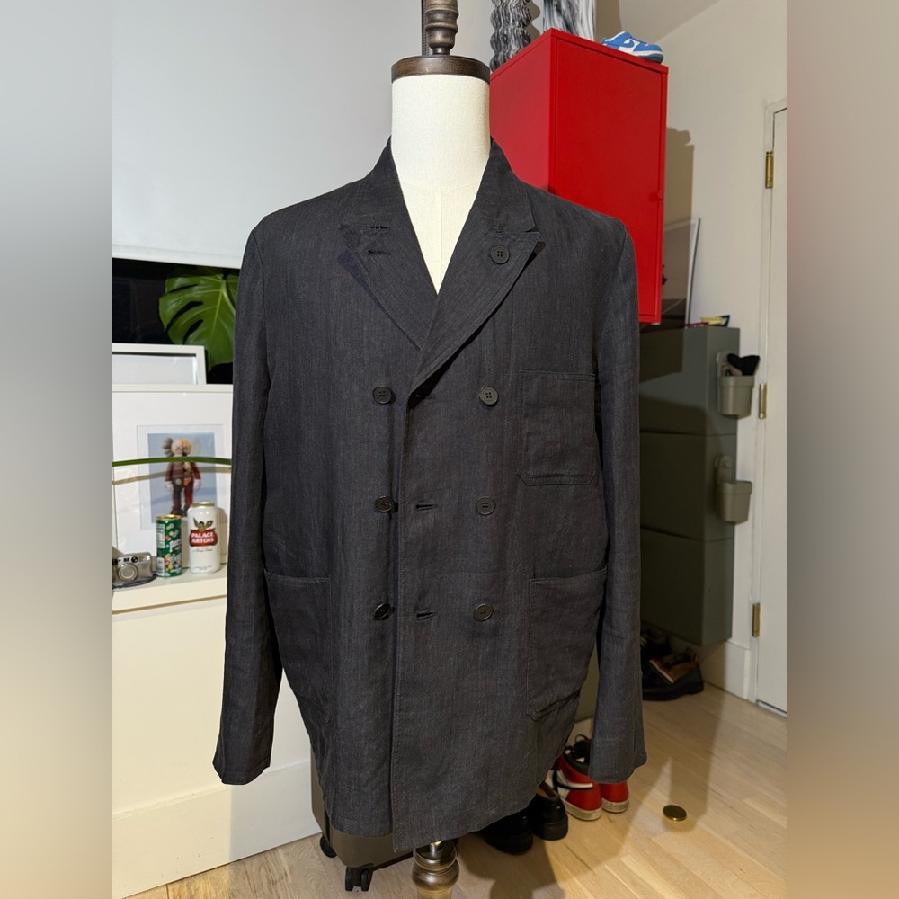 Mens Burberry double breasted Linen Sport Coat/Blazer. - Picture 2 of 15